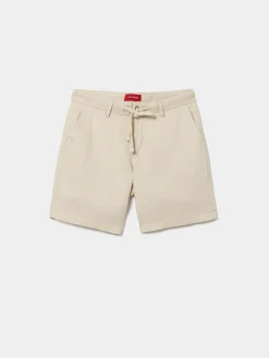 LION OF PORCHES Calções^Bermudas 100% linho com bolsos