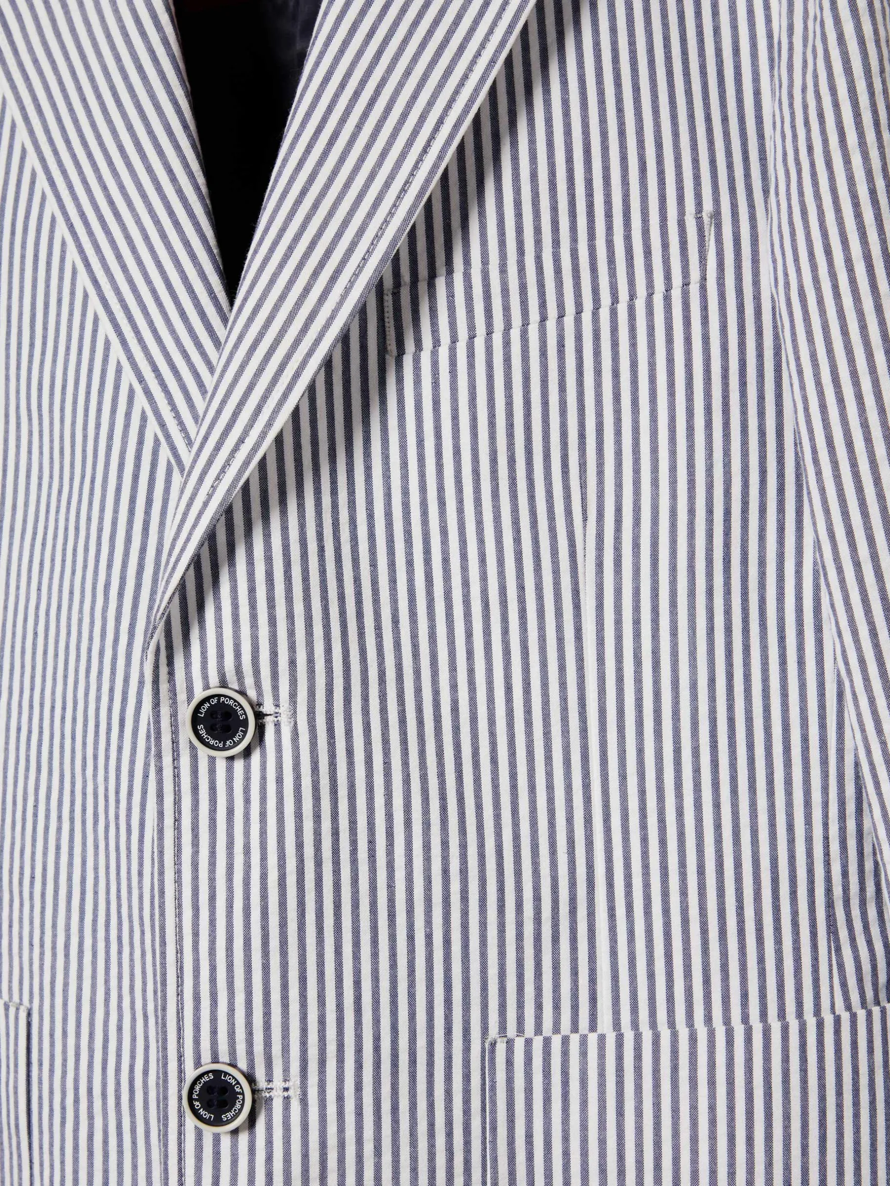 LION OF PORCHES Blazers^Blazer às riscas de popelina