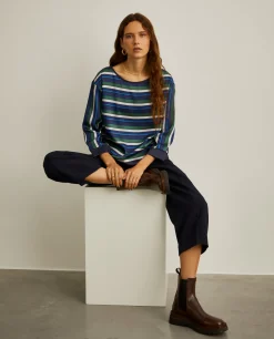 MULHER LION OF PORCHES Blusas^Blusa às riscas