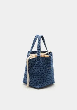 LION OF PORCHES Malas / Porta-Moedas^Bolsa denim com monograma