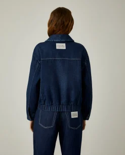 MULHER LION OF PORCHES Blusões^Bomber denim x Paatiff
