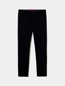LION OF PORCHES Calças^Calças chino estilo cargo slim fit