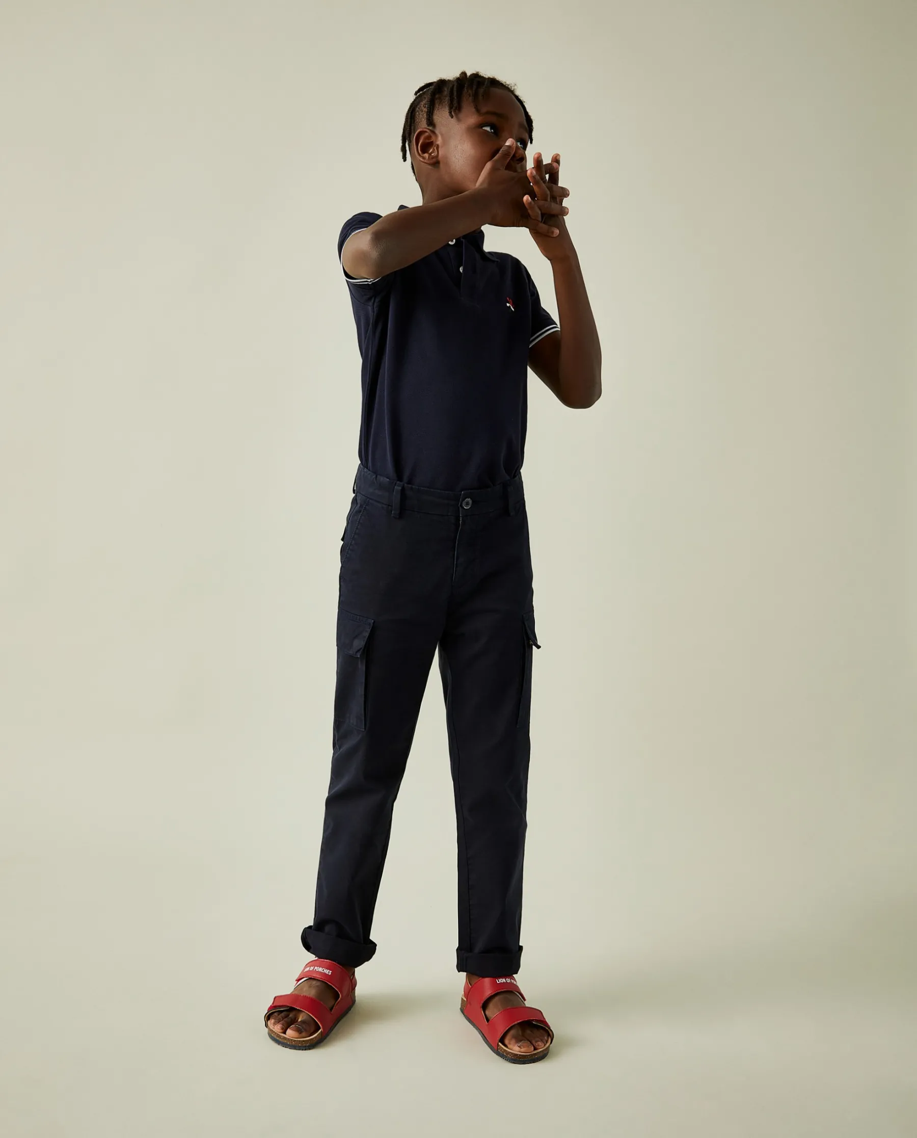 LION OF PORCHES Calças^Calças de sarja com bolsos