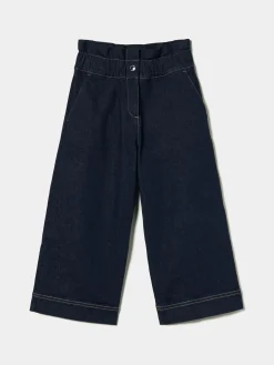 LION OF PORCHES Calças^Calças denim com folho