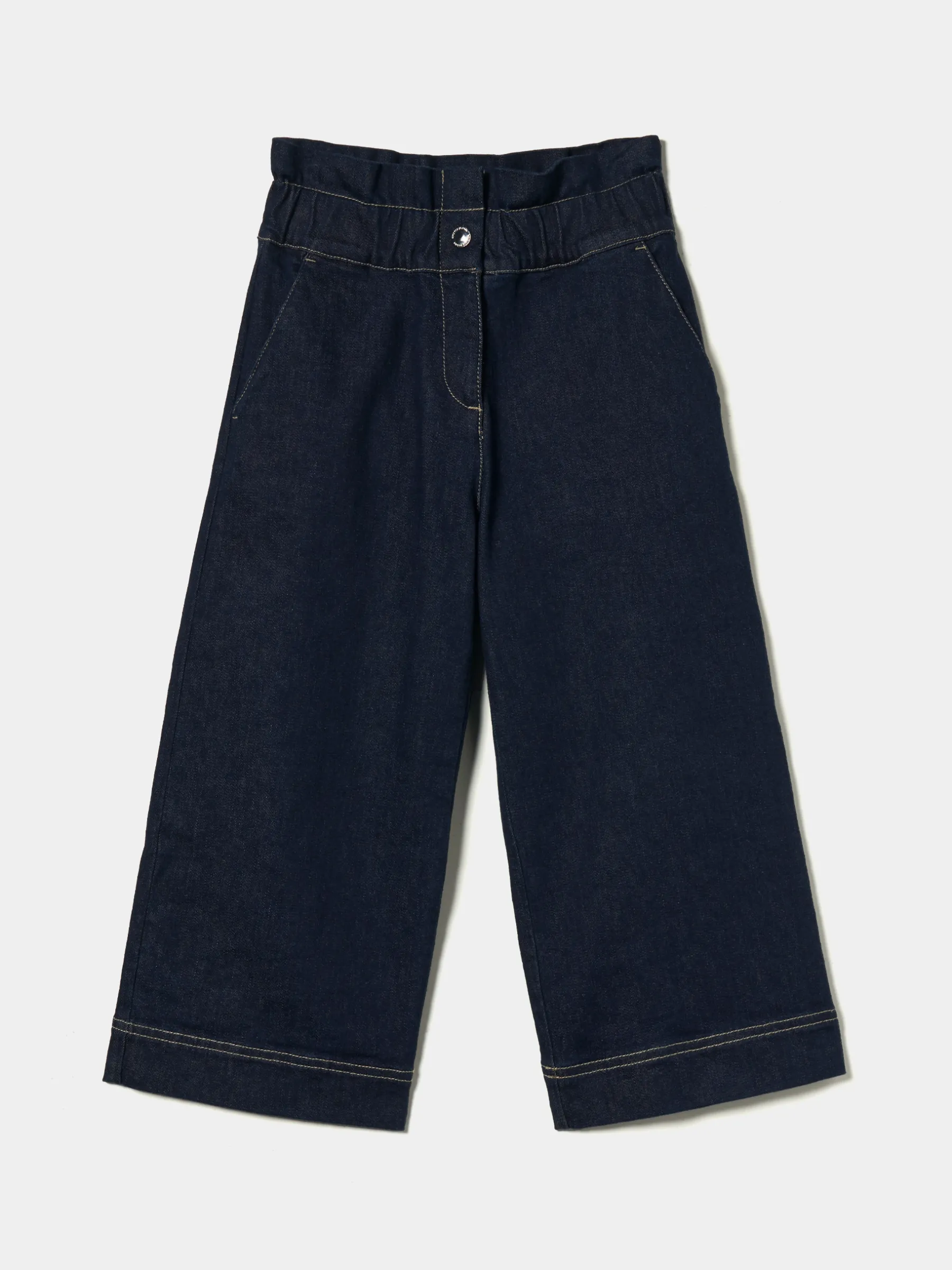 LION OF PORCHES Calças^Calças denim com folho