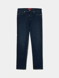 LION OF PORCHES Calças^Calças denim regular fit lavagem escura