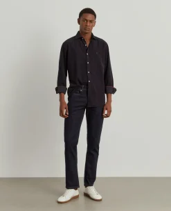 LION OF PORCHES Calças^Calças denim regular fit lavagem escura