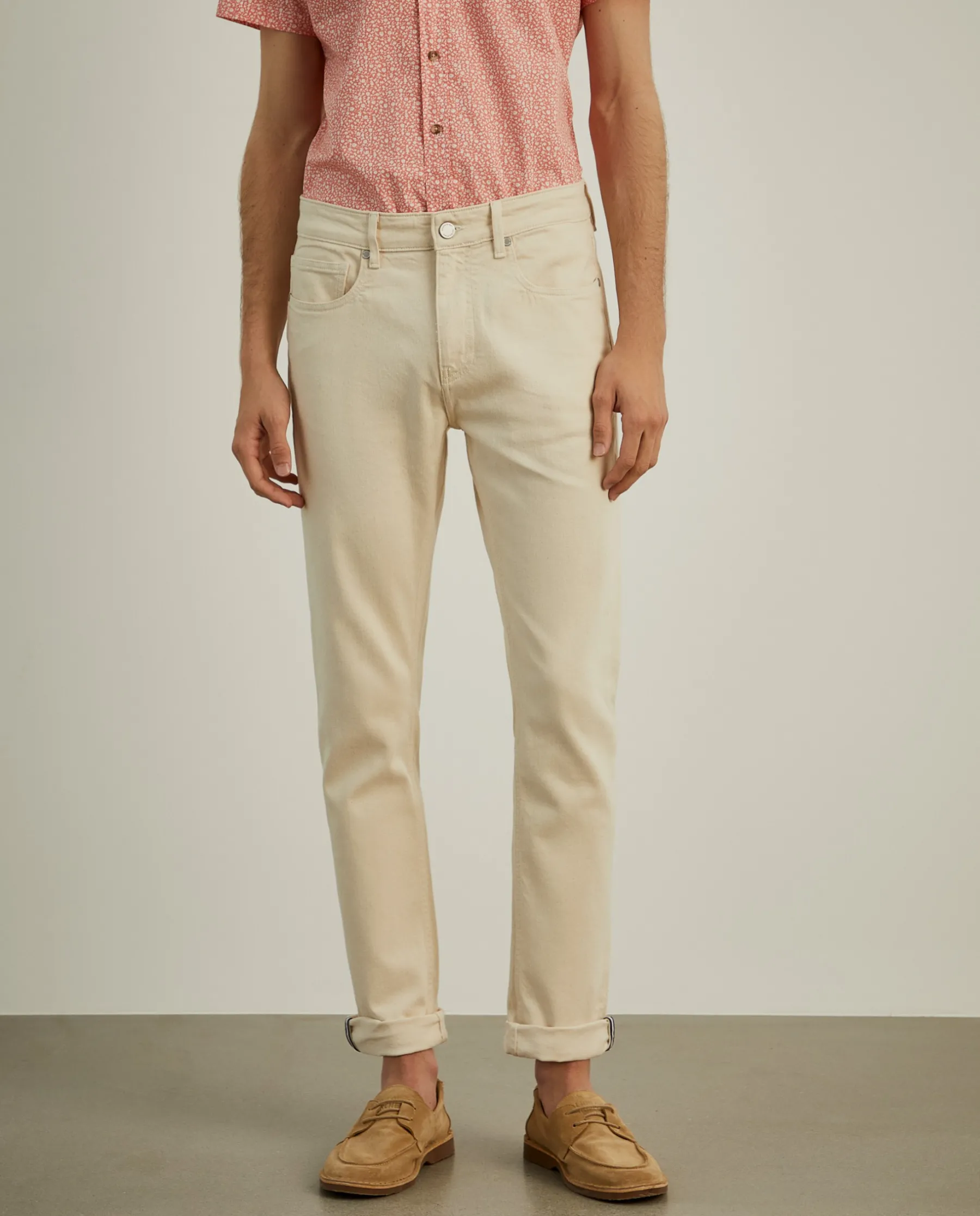 LION OF PORCHES Calças^Calças denim slim fit