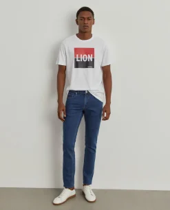 LION OF PORCHES Calças^Calças denim slim fit
