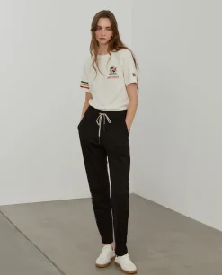 MULHER LION OF PORCHES Calças^Calças jogger com cordões Lion x FDI
