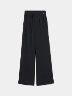 MULHER LION OF PORCHES Calças^Calças largas com cintura elástica