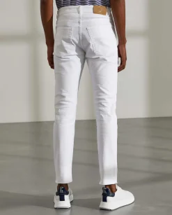 LION OF PORCHES Calças^Calças para homem de sarja slim fit com bolsos