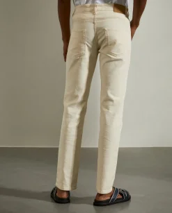 LION OF PORCHES Calças^Calças para homem regular fit em algodão em sarja