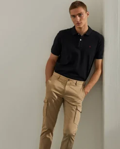 LION OF PORCHES Calças^Calças regular fit chino de algodão stretch