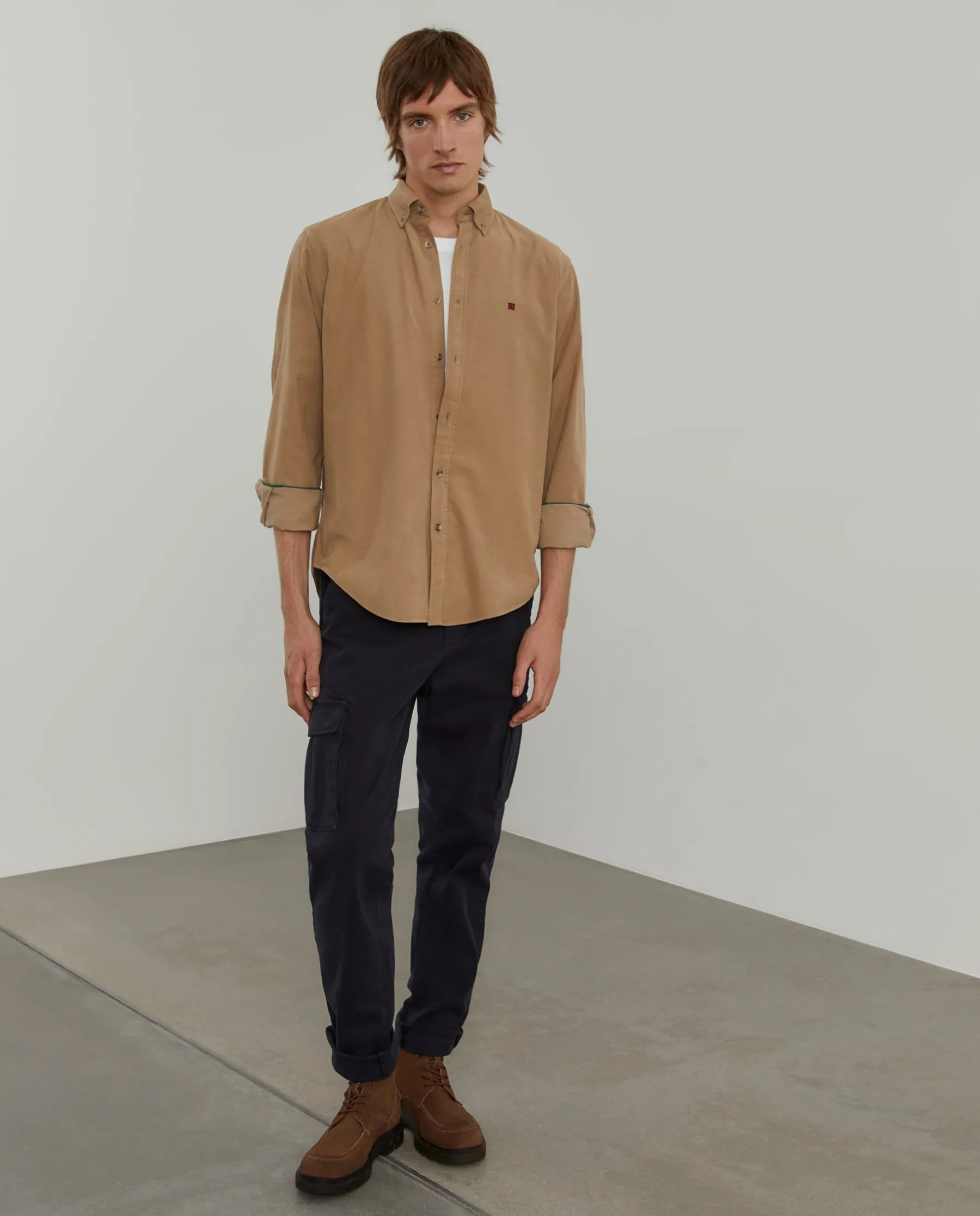 LION OF PORCHES Regular Fit^Camisa bombazine regular fit