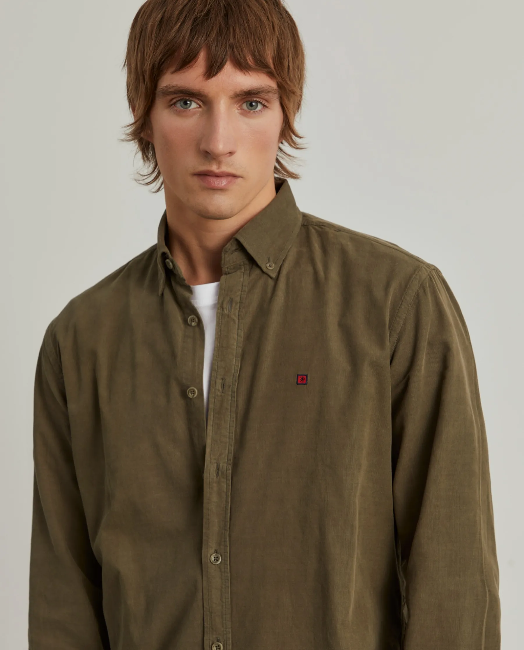 LION OF PORCHES Regular Fit^Camisa bombazine regular fit