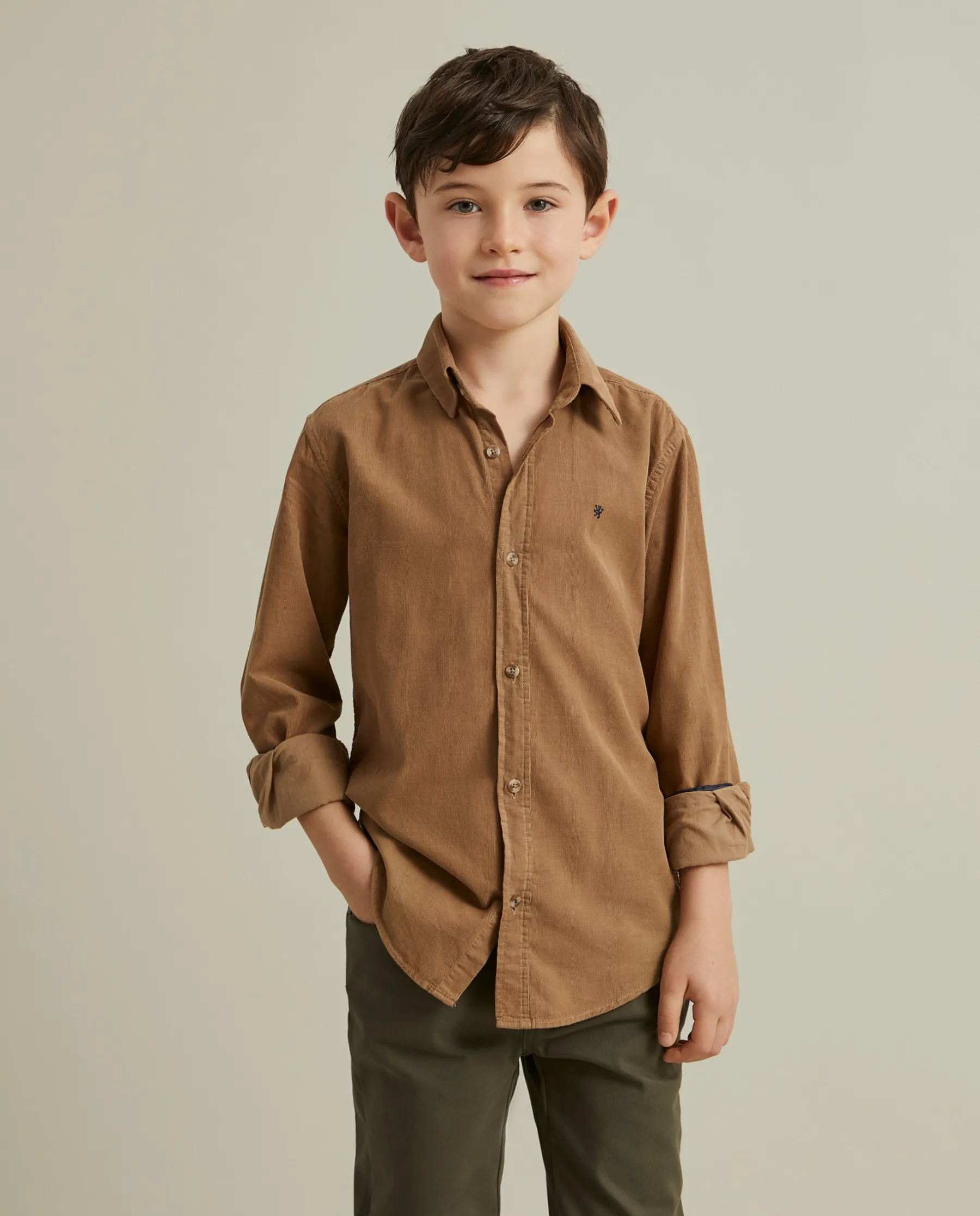 LION OF PORCHES Camisas^Camisa de bombazine em algodão