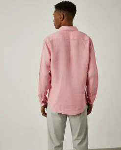 LION OF PORCHES Slim Fit^Camisa de linho slim fit