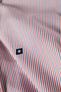 LION OF PORCHES Regular Fit^Camisa de riscas regular fit em popelina