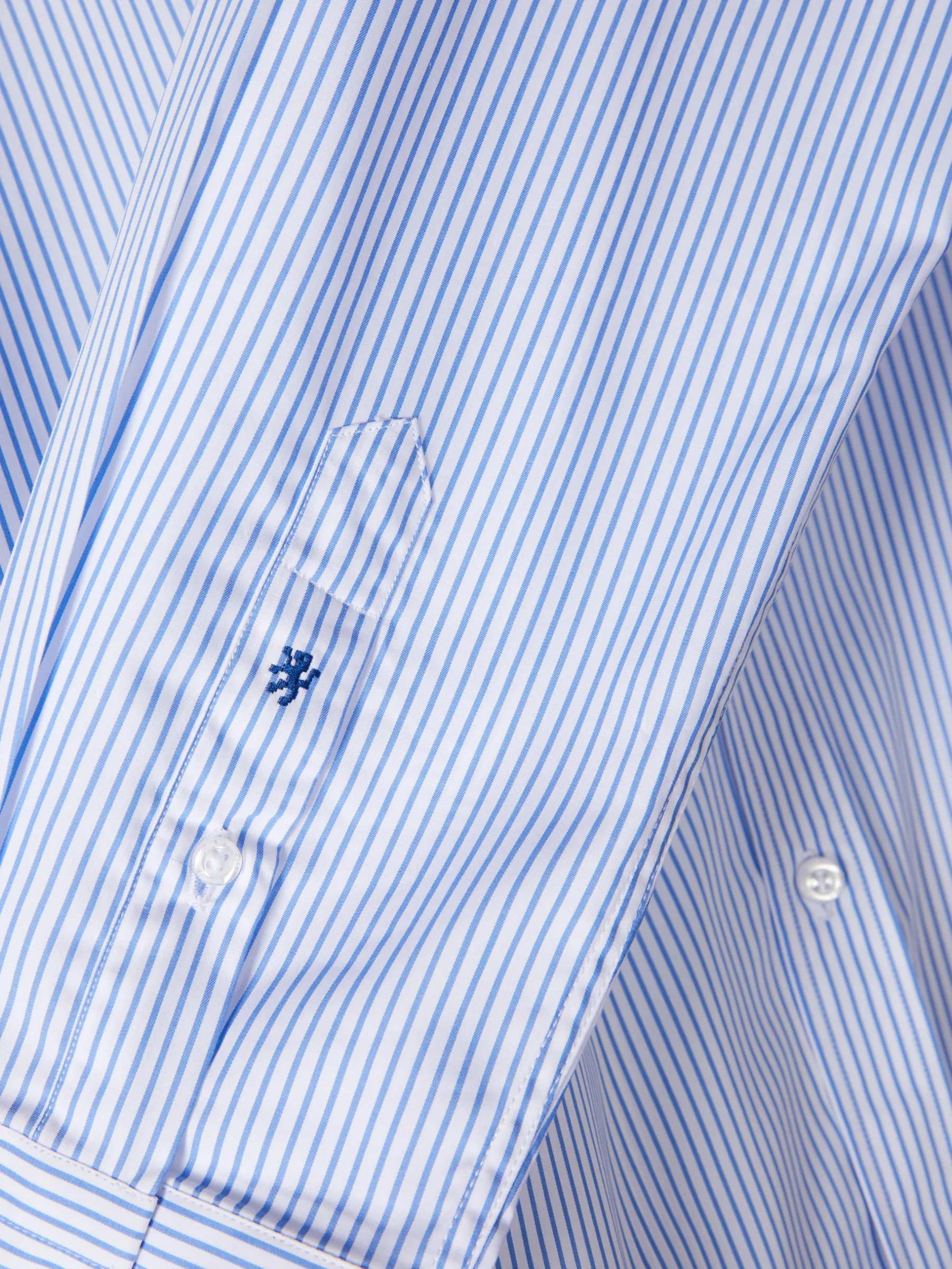 LION OF PORCHES Slim Fit^Camisa de riscas slim fit em popelina