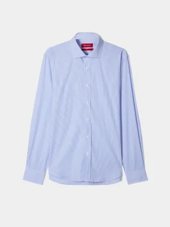 LION OF PORCHES Slim Fit^Camisa de riscas slim fit em popelina