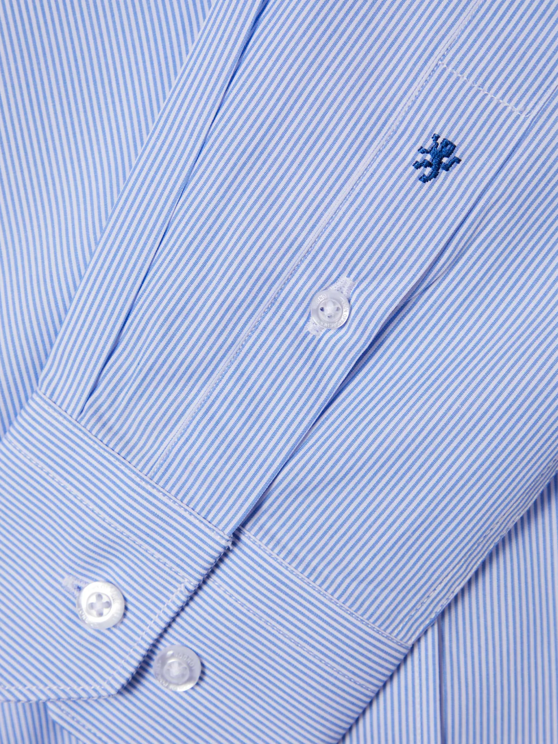 LION OF PORCHES Slim Fit^Camisa de riscas slim fit em popelina