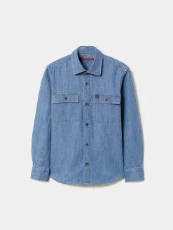 LION OF PORCHES Camisas^Camisa denim manga comprida