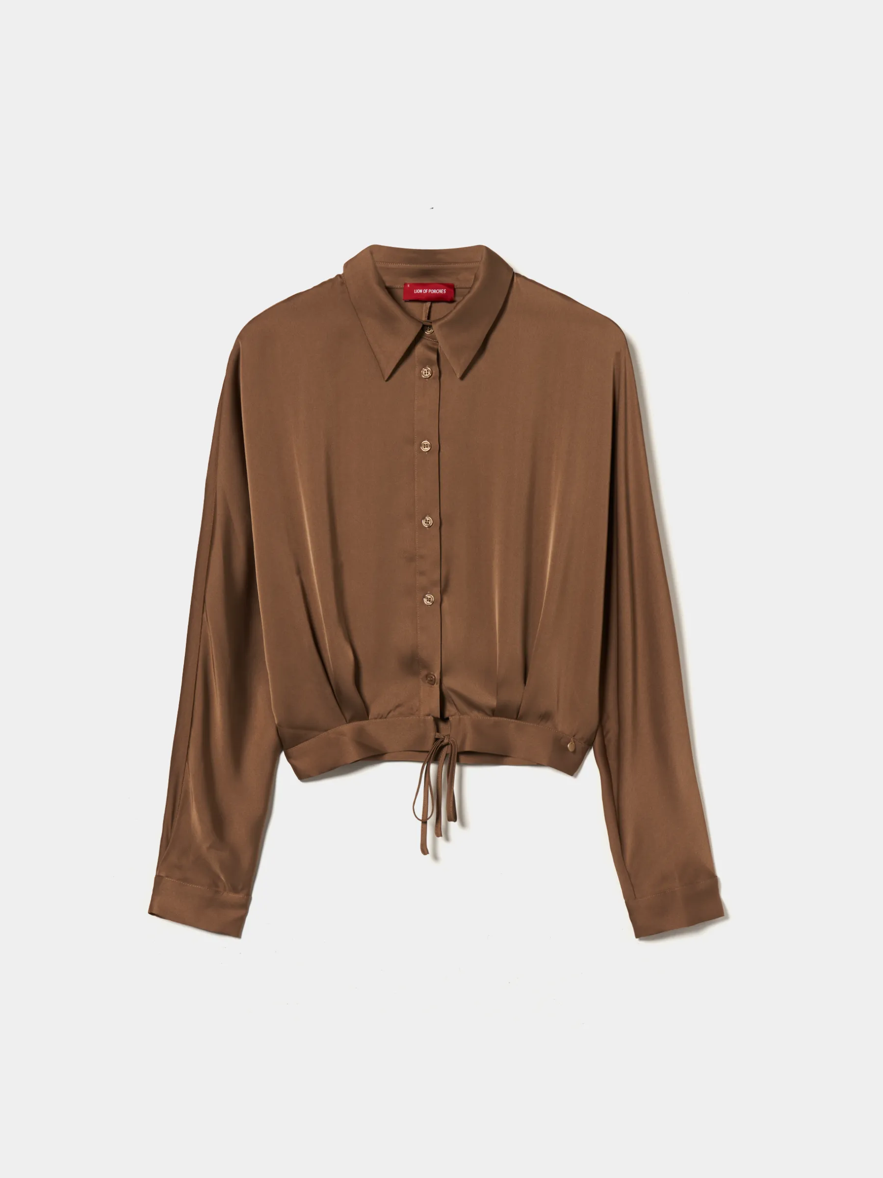 MULHER LION OF PORCHES Camisas^Camisa fluida acetinada