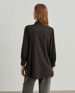 MULHER LION OF PORCHES Camisas^Camisa oversize assimétrica