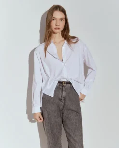 MULHER LION OF PORCHES Camisas^Camisa oversize em popeline