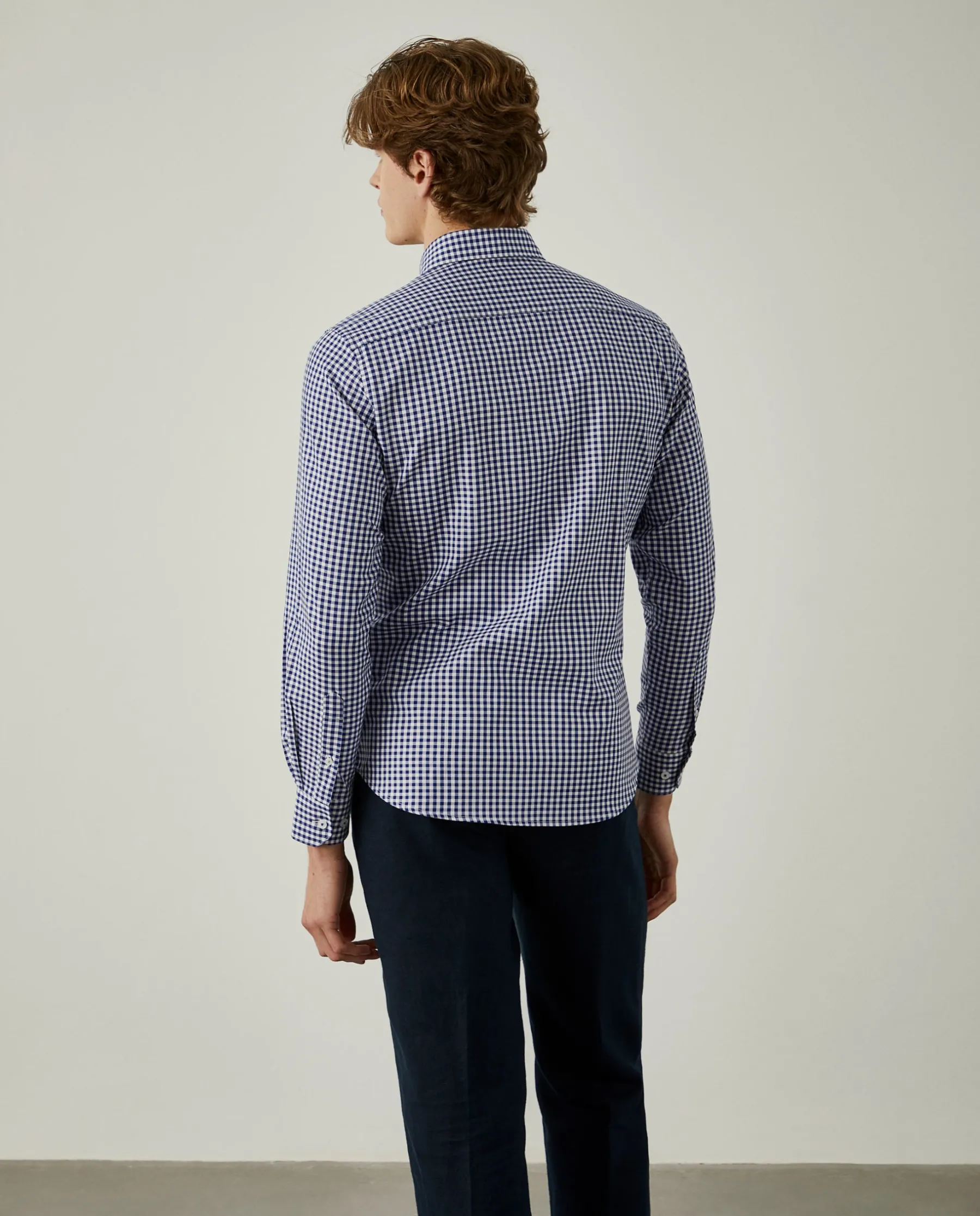 LION OF PORCHES Slim Fit^Camisa oxford aos quadrados slim fit