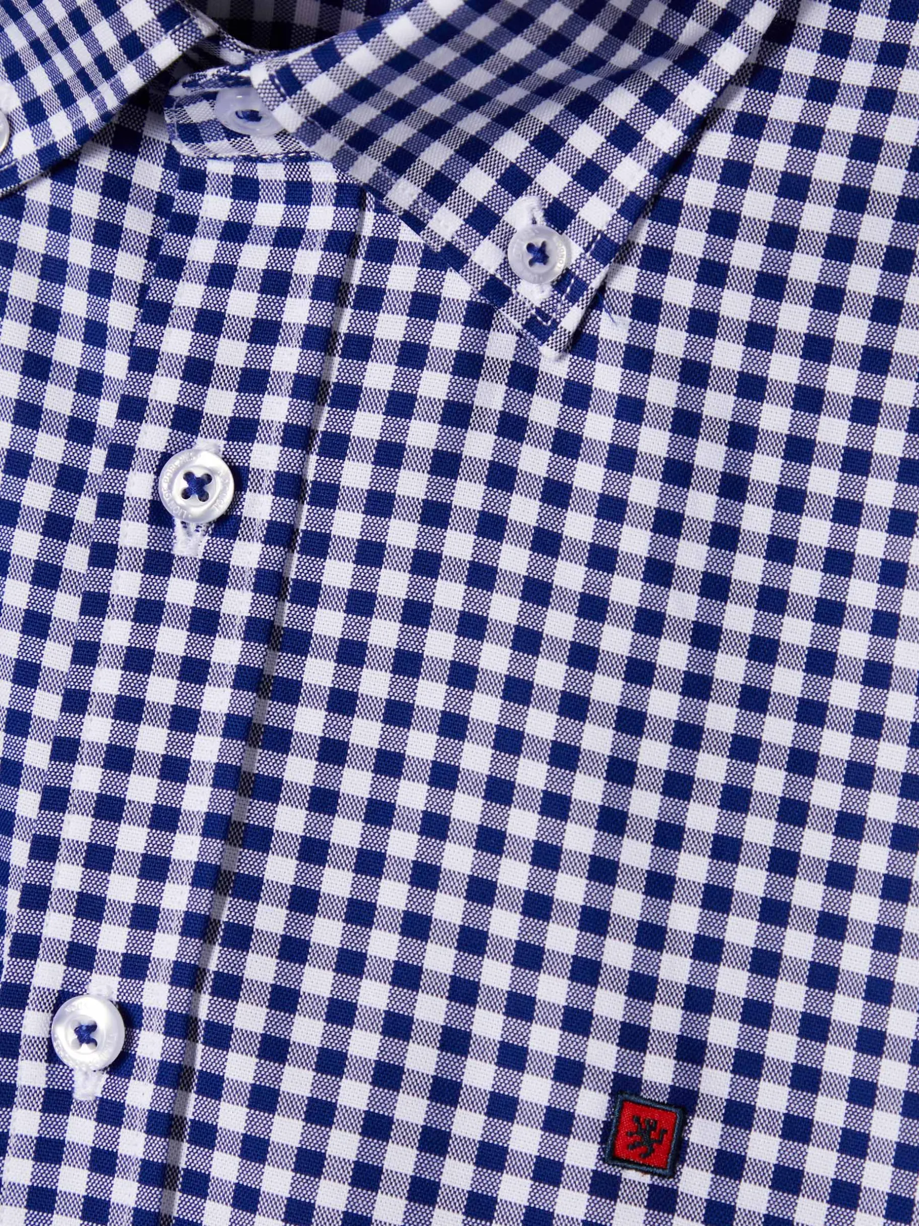 LION OF PORCHES Slim Fit^Camisa oxford aos quadrados slim fit