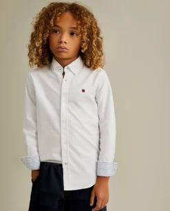 LION OF PORCHES Camisas^Camisa oxford em algodão