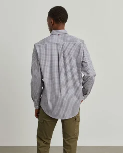 LION OF PORCHES Regular Fit^Camisa para homem regular fit de algodão em cor lisa