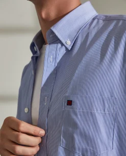 LION OF PORCHES Regular Fit^Camisa regular fit com padrão de riscas