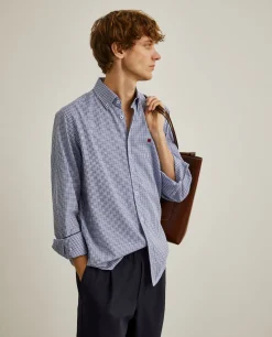 LION OF PORCHES Regular Fit^Camisa regular fit com padrão de quadrados