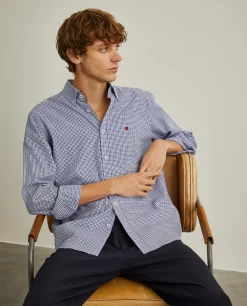 LION OF PORCHES Regular Fit^Camisa regular fit com padrão de quadrados