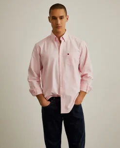 LION OF PORCHES Regular Fit^Camisa regular fit de algodão em cor lisa
