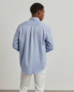 LION OF PORCHES Regular Fit^Camisa regular fit de algodão em cor lisa