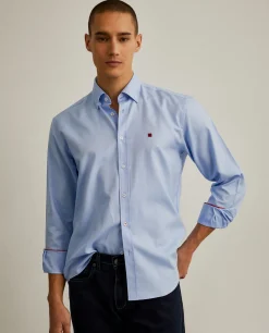 LION OF PORCHES Regular Fit^Camisa regular fit em tecido oxford
