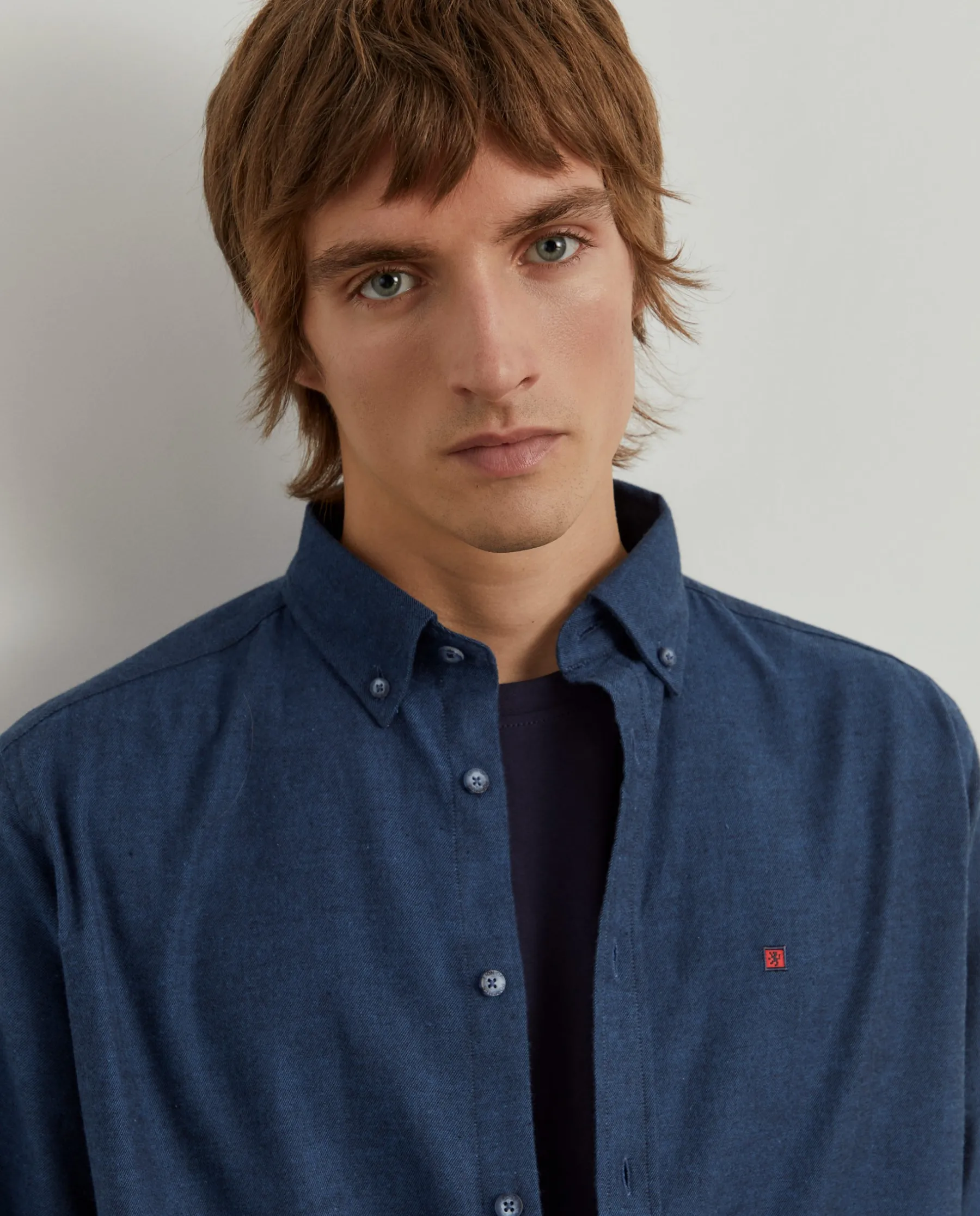 LION OF PORCHES Regular Fit^Camisa regular fit flanela