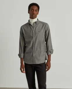 LION OF PORCHES Regular Fit^Camisa regular fit flanela