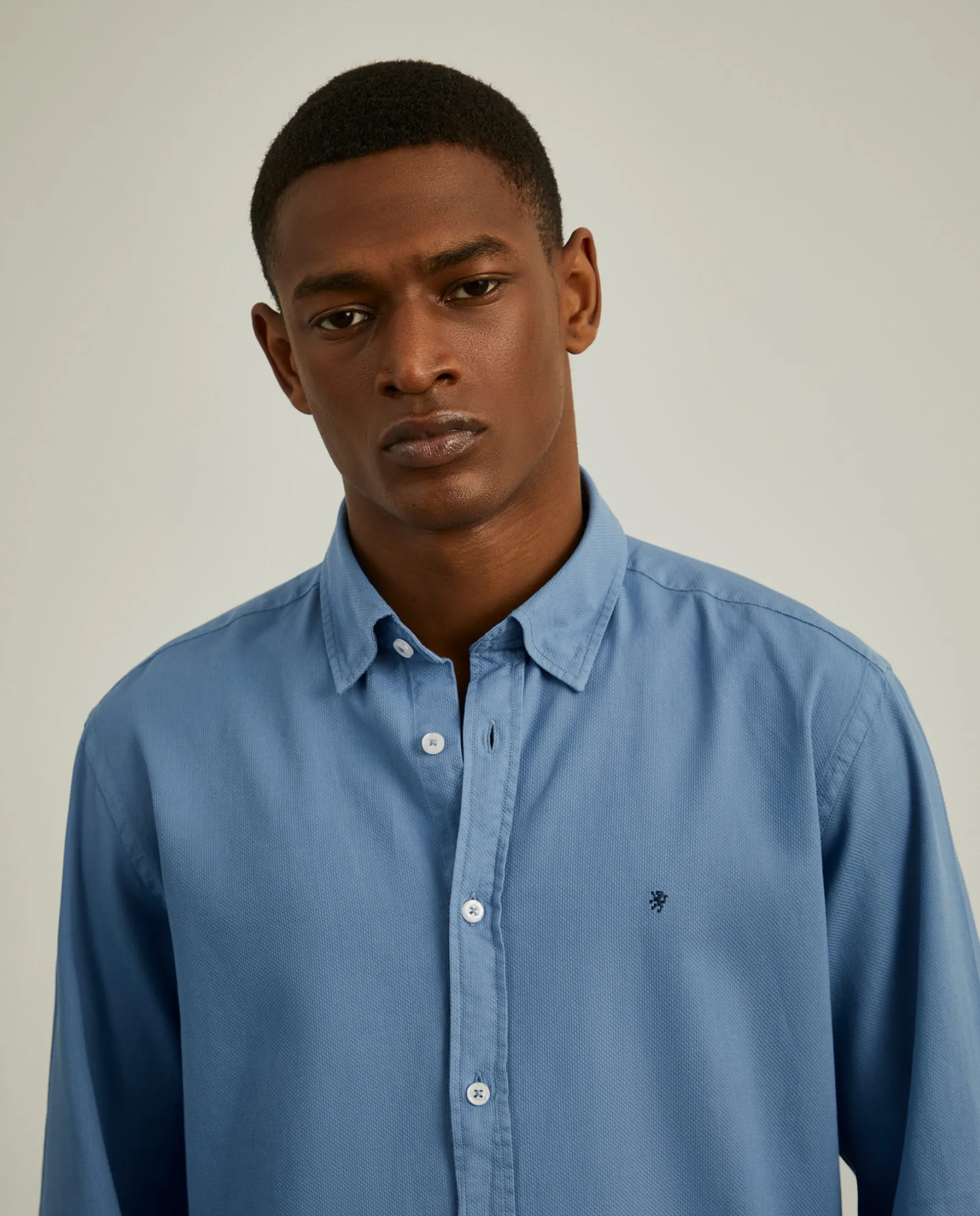 LION OF PORCHES Slim Fit^Camisa slim fit algodão garment dye