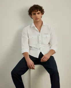 LION OF PORCHES Slim Fit^Camisa slim fit com bolsos garment dye