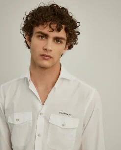 LION OF PORCHES Slim Fit^Camisa slim fit com bolsos garment dye