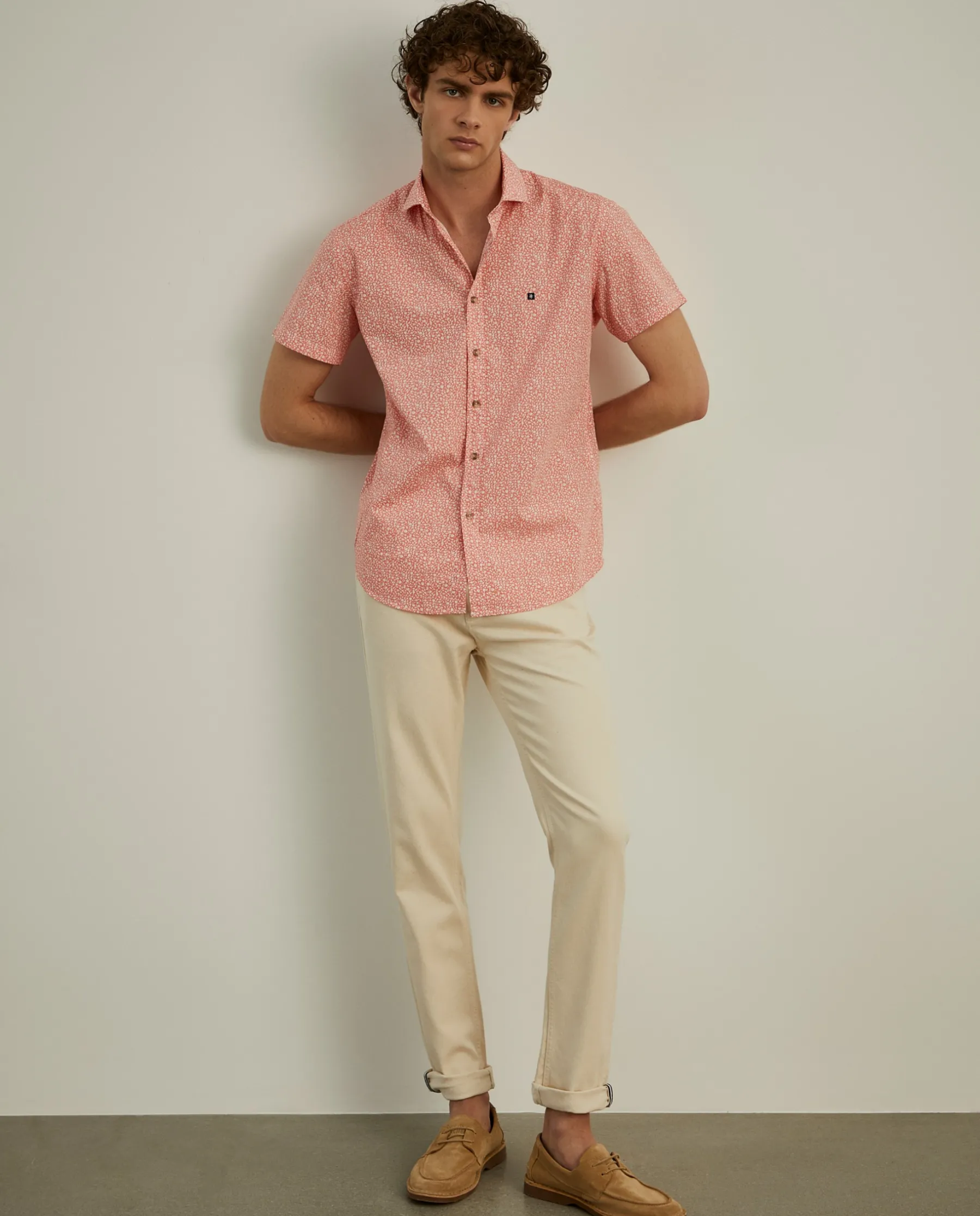 LION OF PORCHES Slim Fit^Camisa slim fit com flores