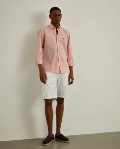LION OF PORCHES Slim Fit^Camisa slim fit com padrão de riscas