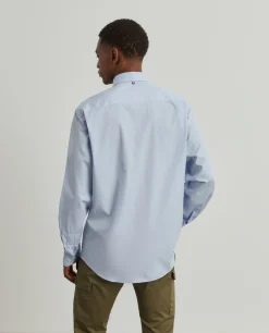 LION OF PORCHES Slim Fit^Camisa slim fit de algodão em cor lisa