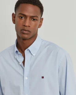 LION OF PORCHES Slim Fit^Camisa slim fit de algodão em cor lisa