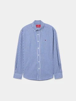 LION OF PORCHES Slim Fit^Camisa slim fit de algodão em cor lisa